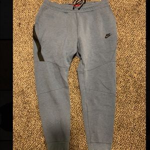Worn light blue Nike joggers sweats